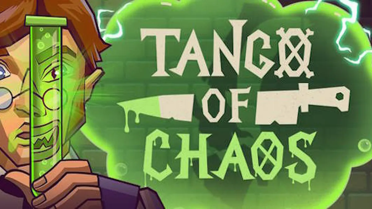 Tango of Chaos slot game interface na may neon na disenyo